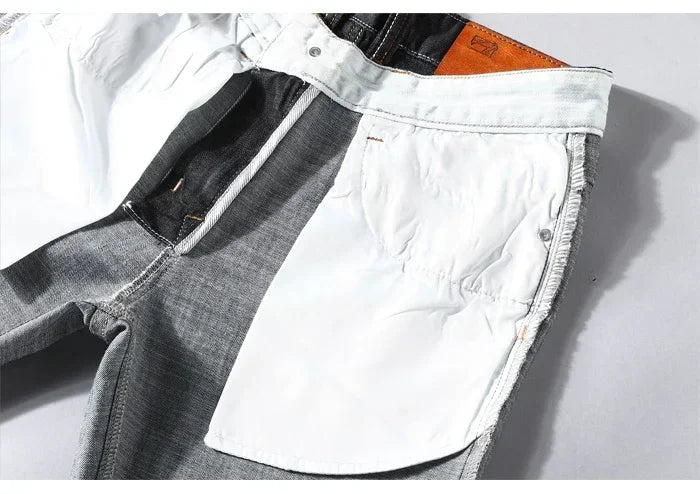Shorts Denim Hombre Verano - Bermudas Vaqueras Elásticas Ajuste Slim