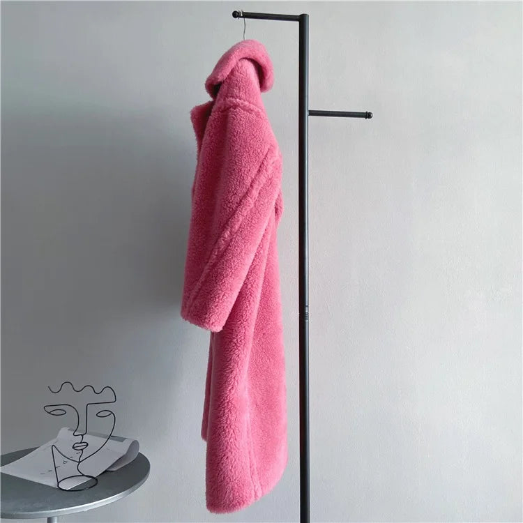 Chaqueta Teddy Bear Mujer Invierno - Abrigo Lana Oversize 2025