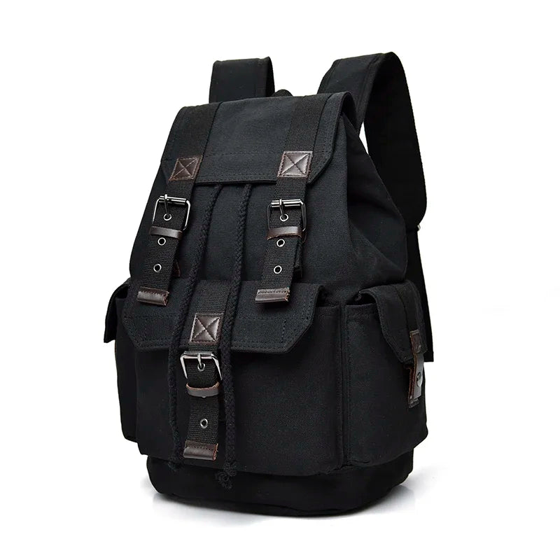 Mochila Canvas Hombre 2024 Gran Capacidad - Casual Viaje Estudiante Escolar Alta Calidad