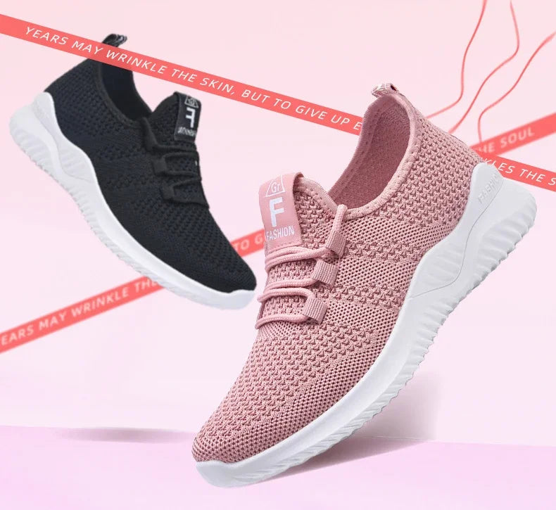 Sneakers Plataforma Mujer Verano - Zapatillas Transpirables Versátiles Cordones