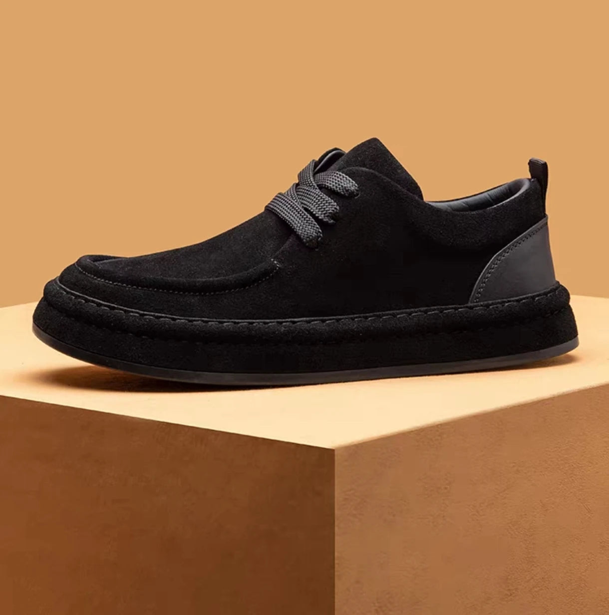 Mocasines Hombre Ante Marrón - Casual Fashion Walking Cómodos Uso Diario Duraderos