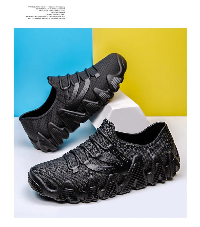 Botas Lluvia Hombre Fashion - Impermeables Antideslizantes Trabajo Cocina Goma Planas