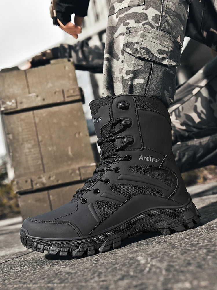 Botas Hiking Hombre High-Top Outdoor - Senderismo Cálidas Cómodas Casual Invierno