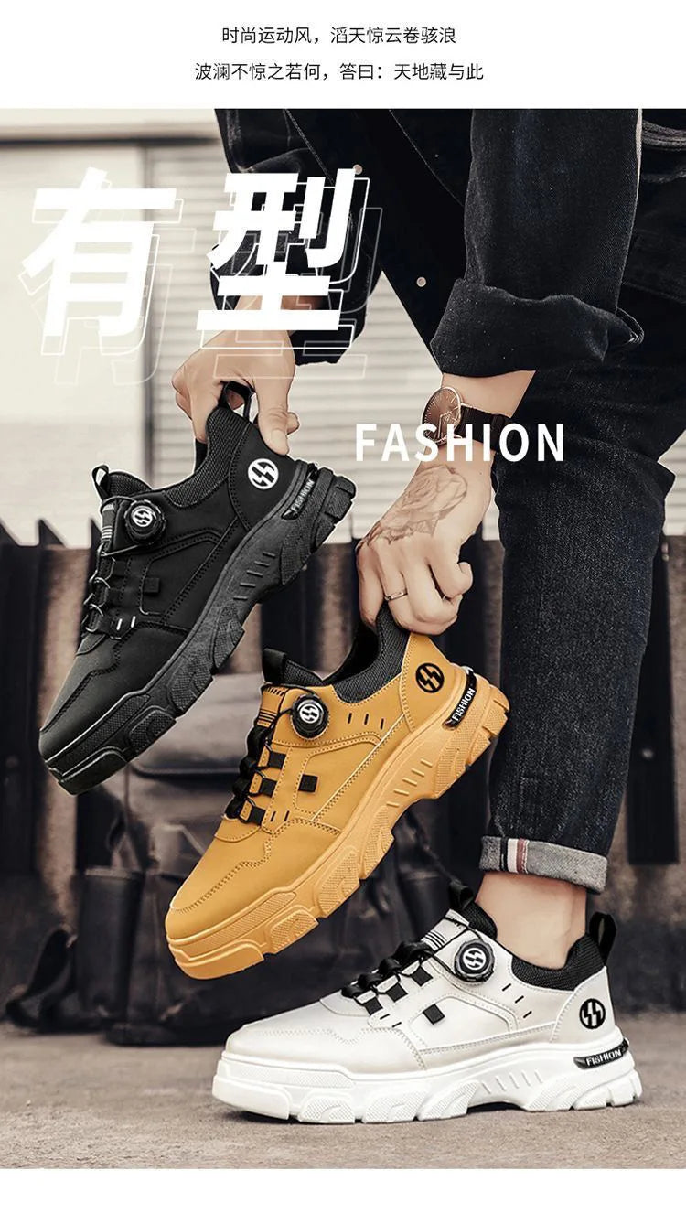 Botas Hombre High-Top Montañismo - Outdoor Antideslizantes Casual Viaje Fashion Versátiles Cómodas Senderismo