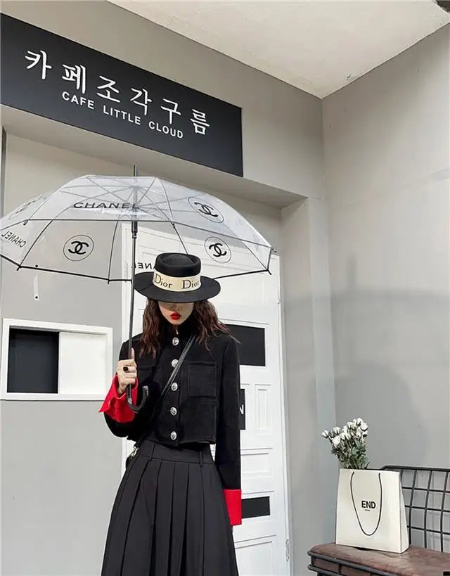 Falda Primavera Mujer Plisada Larga - Falda Color Sólido Elegante Coreana