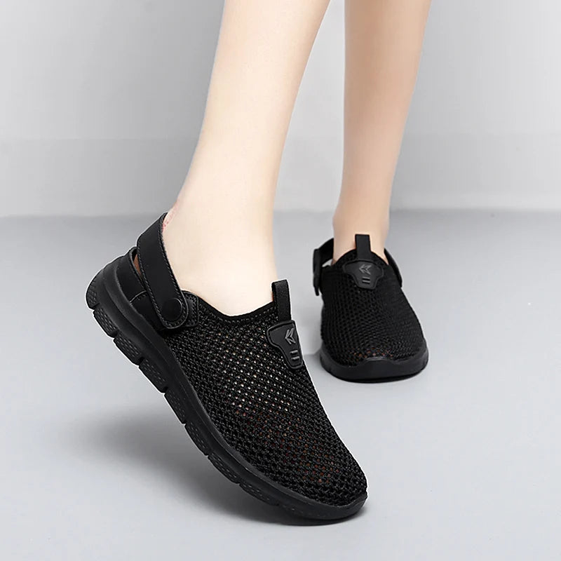 Sandalias Playa Mujer Transpirables - Zuecos Jardín Aqua Trekking Talla Grande