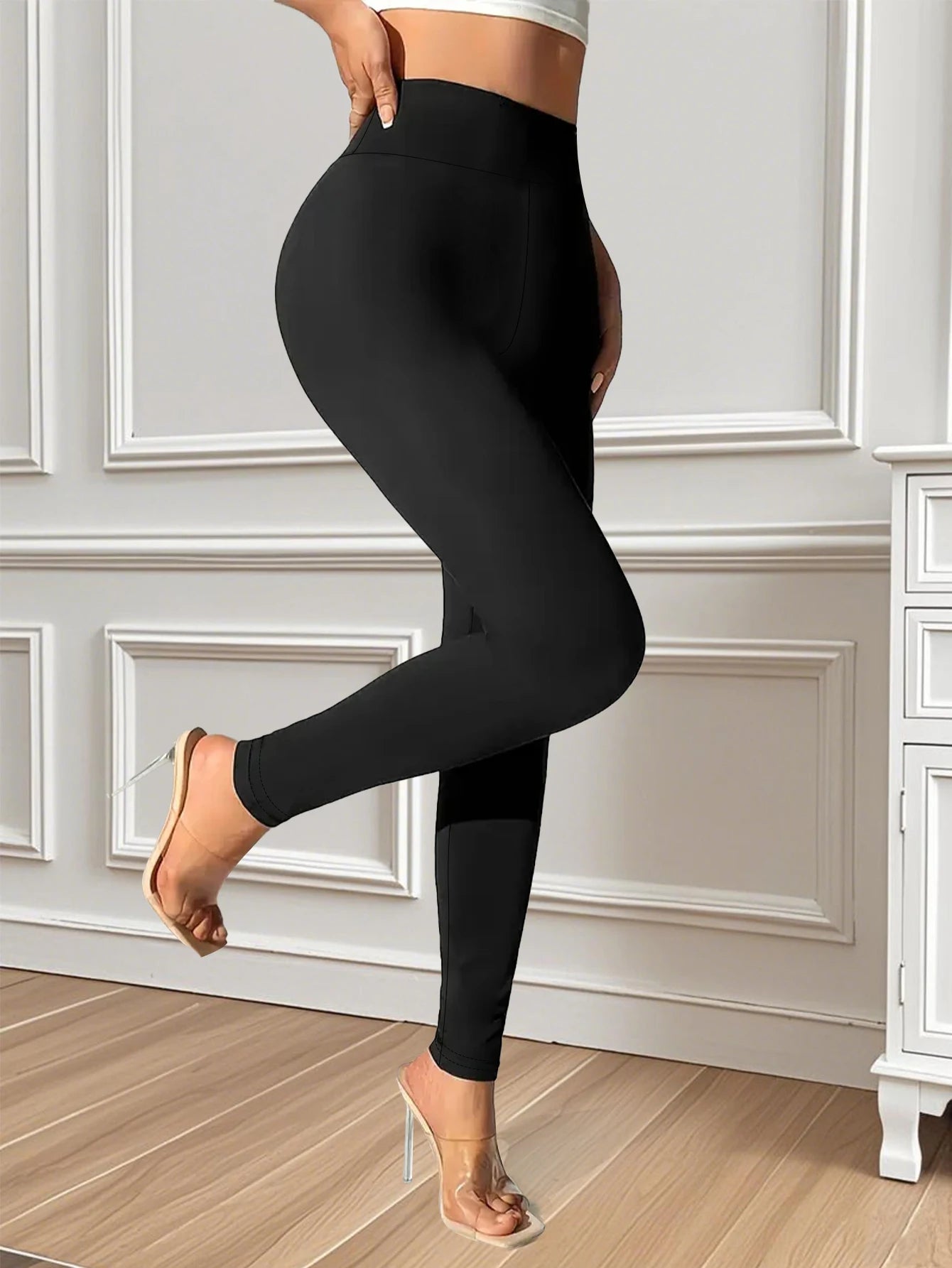 Pantalón Ajustado Mujer Cintura Alta - Pantalón Elegante 4 Estaciones