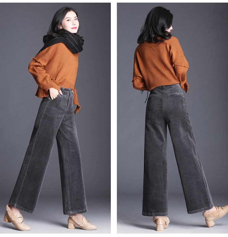 Pantalón Pana Pierna Ancha Mujer - Pantalón Palazzo Otoño 2019